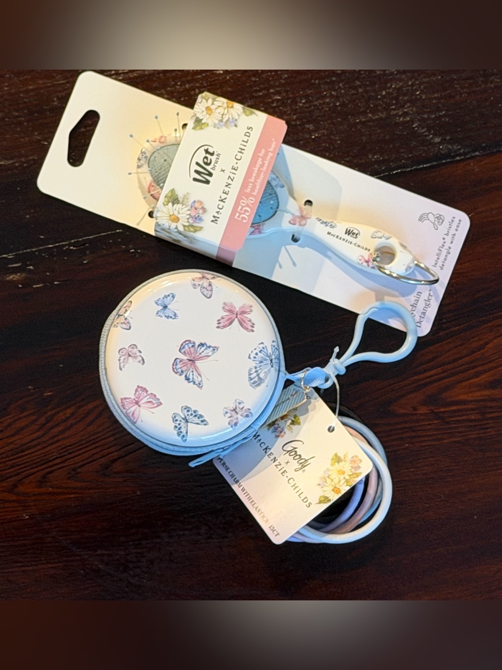 MacKenzie-Childs x Wet Brush Goody - Keychain Detangler, Purse Charm - Butterfly